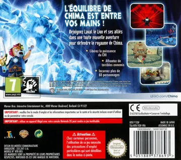 LEGO Legends of Chima - Laval's Journey (France) (En,Fr,De,Es,It,Nl,Da) box cover back